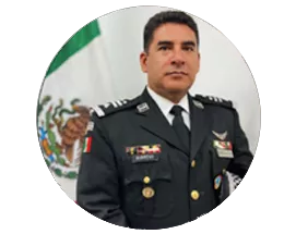 Inspector Jefe (Tte. Cor. de Infantería) Jorge Jesús Borrego Álvarez, Titular de la Dirección General Científica de la Guardia Nacional